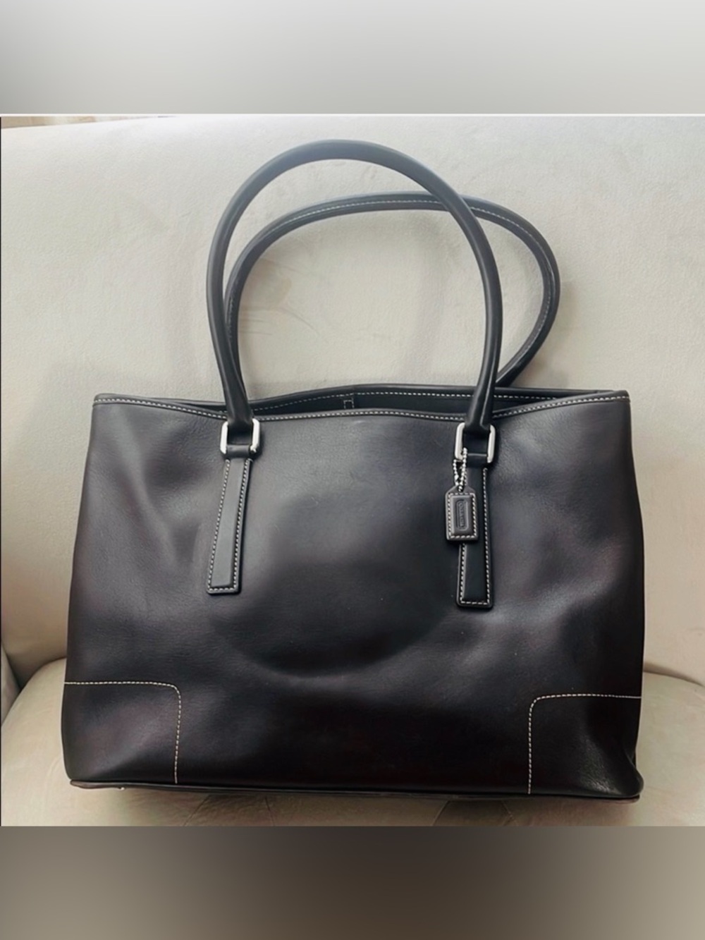 COACH leather RARE vintage Y2K brown Tote bag